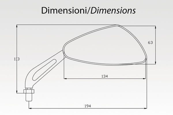 DPM Mirror SLAP short for Universal Fit | R-0476P/SX
