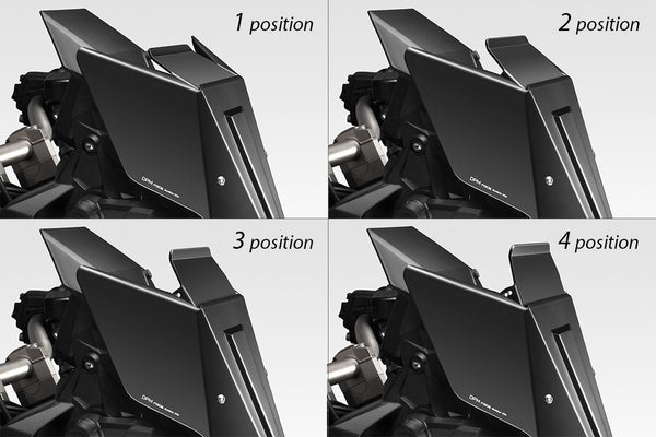 DPM Windshield "Owl's Head" 4 position deflector for XADV 2021-25 | R-0926