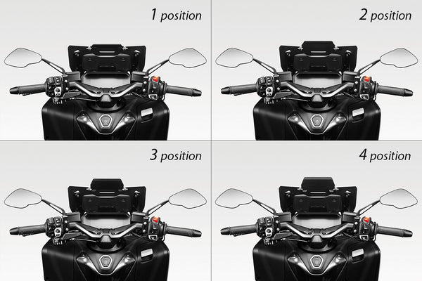 DPM Windshield "Owl's Head" 4 position deflector for T-MAX 560 2022-24 | R-0968