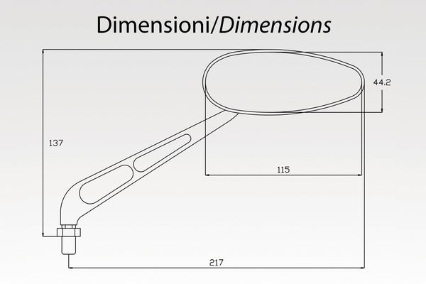 DPM Mirror RACE for Universal Fit | RM-0110P/SX