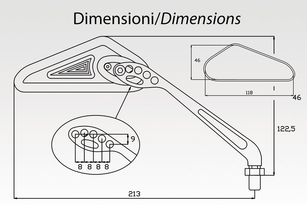 DPM Mirrors STRIKE for VTX 1800 2002-2008 / VTX 1300 & More | RM-0504P/CP
