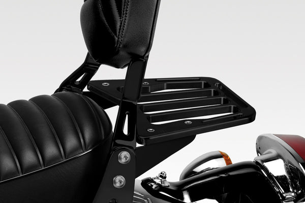 DPM Luggage rack for W650 1999-06 - W800 2011-16 + 2021-25 / XL883 Custom 1200 LOW 2006-09 & More | S-0483B