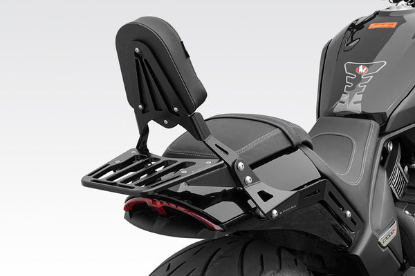 DPM Luggage rack for W650 1999-06 - W800 2011-16 + 2021-25 / XL883 Custom 1200 LOW 2006-09 & More | S-0483B