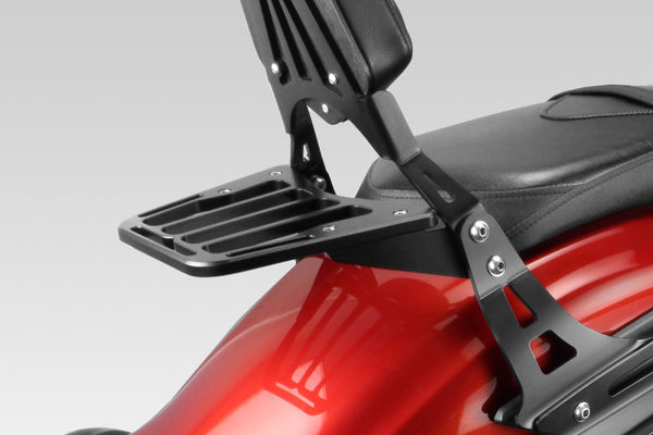 DPM Luggage rack for W650 1999-06 - W800 2011-16 + 2021-25 / XL883 Custom 1200 LOW 2006-09 & More | S-0483B