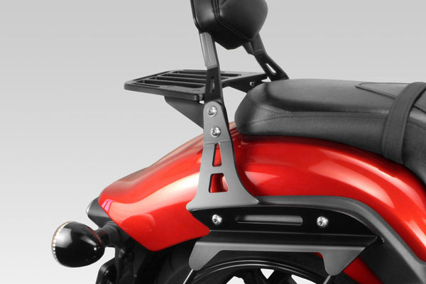 DPM Luggage rack for W650 1999-06 - W800 2011-16 + 2021-25 / XL883 Custom 1200 LOW 2006-09 & More | S-0483B