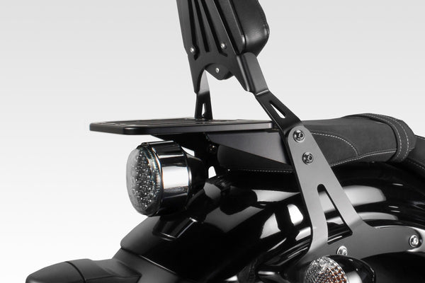 DPM Luggage rack for W650 1999-06 - W800 2011-16 + 2021-25 / XL883 Custom 1200 LOW 2006-09 & More | S-0483B