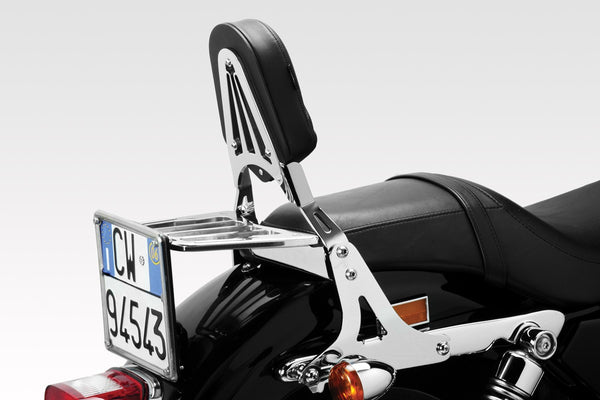 DPM Luggage rack for W650 1999-06 - W800 2011-16 + 2021-25 / XL883 Custom 1200 LOW 2006-09 & More | S-0483B