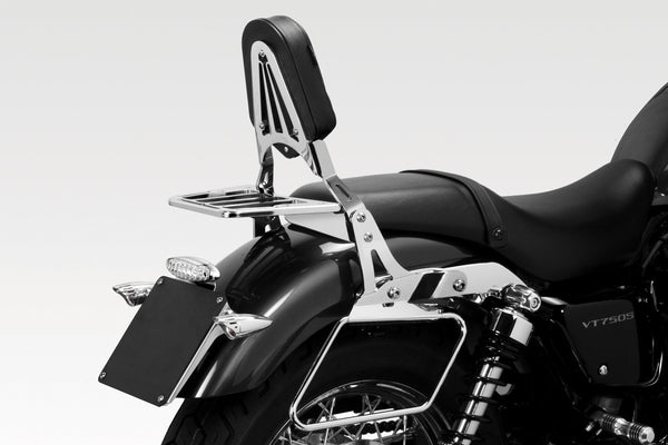 DPM Luggage rack for W650 1999-06 - W800 2011-16 + 2021-25 / XL883 Custom 1200 LOW 2006-09 & More | S-0483B