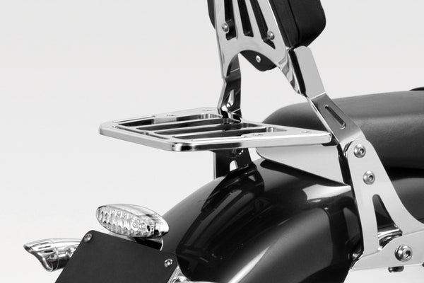 DPM Luggage rack for W650 1999-06 - W800 2011-16 + 2021-25 / XL883 Custom 1200 LOW 2006-09 & More | S-0483B