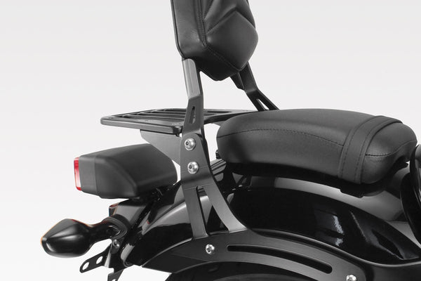 DPM Luggage rack for W650 1999-06 - W800 2011-16 + 2021-25 / XL883 Custom 1200 LOW 2006-09 & More | S-0483B