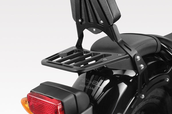 DPM Luggage rack for W650 1999-06 - W800 2011-16 + 2021-25 / XL883 Custom 1200 LOW 2006-09 & More | S-0483B