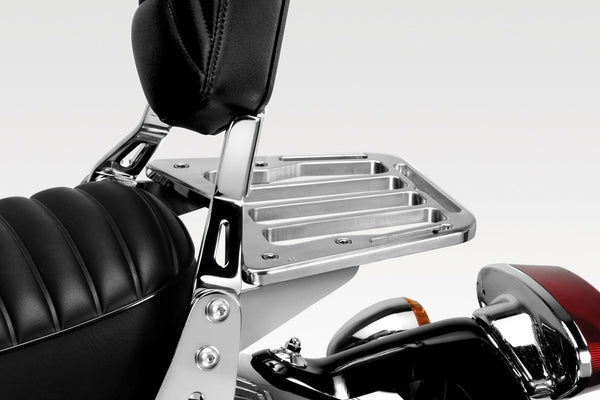 DPM Luggage rack for W650 1999-06 - W800 2011-16 + 2021-25 / XL883 Custom 1200 LOW 2006-09 & More | S-0483B