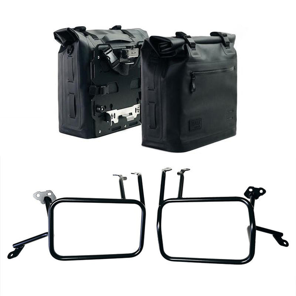 Unit Garage 2xUG002+AL0C+4702 Two Khali side panniers in TPU 35L - 45L + Pair of aluminium plates + Aluminium bag frames Atlas KTM 1290/1390 Super Adventure S-R