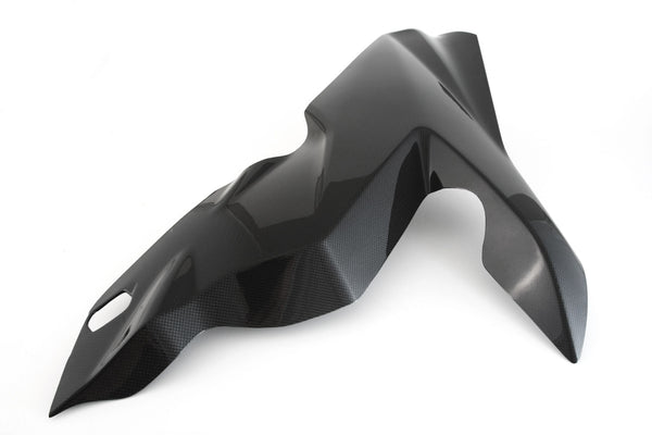 MOTOCORSE Fairing side panel - upper left extension Trama del carbonio e finitura superficiale