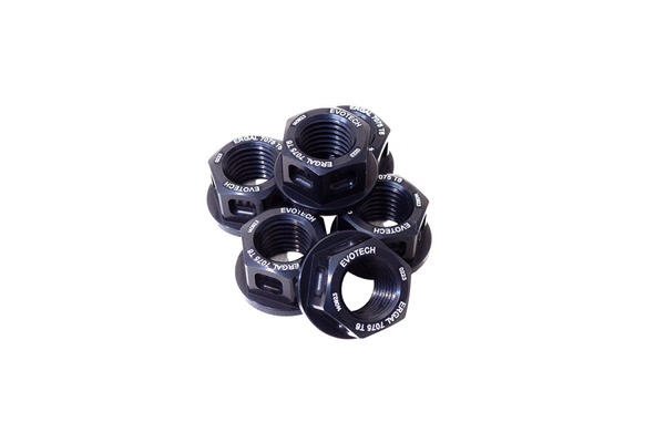 Evotech RC Kit 6 Sprocket Flange Nuts M12 × 1.50 – 7075-T6 Ergal - image 1