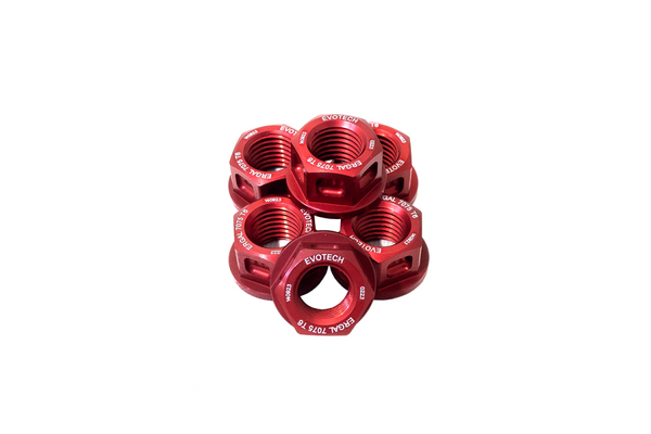 Evotech RC Kit 6 Sprocket Flange Nuts M12 × 1.50 – 7075-T6 Ergal - image 2