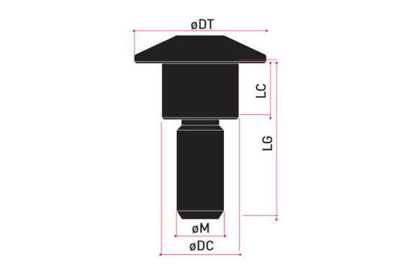 Evotech RC VS-023 7075-T6 Ergal Special Bolt - image 1