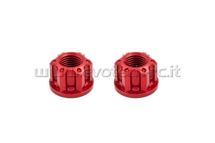 Evotech RC Rear wheel Nut and swingarm Nut KTM RC125 / 390 Duke 390 – 7075-T6 Ergal Nut Kit - image 1