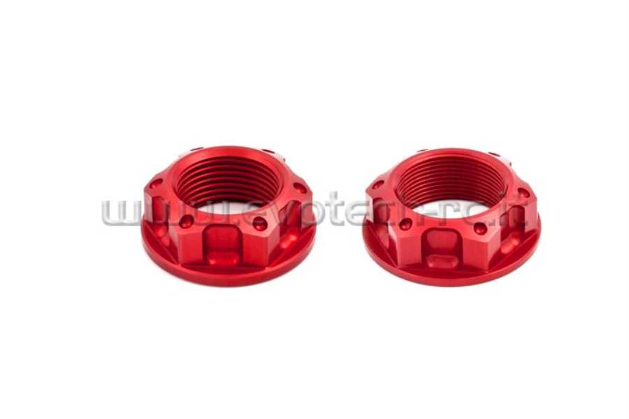 Evotech RC Rear wheel Nut and top yoke Nut KTM Duke 125 – 7075-T6 Ergal Nut Kit - image 1