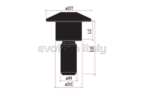 Evotech RC VS-083 7075-T6 Ergal Special Bolt - image 1