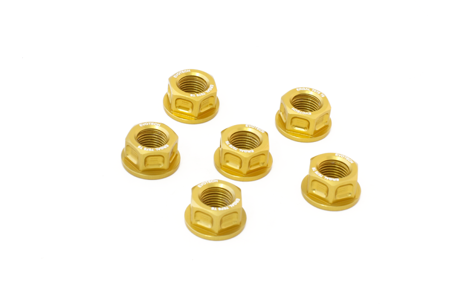 Evotech RC 6 Flange Nuts Kit M10 × 1 – 7075-T6 Ergal - image 1
