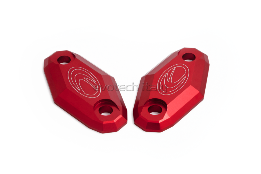 Evotech RC "Gems of the Wind" Mirror Block-Off Plates Kawasaki Zx6r / rr '05-'08 Zx10r '04-'10 - image 1