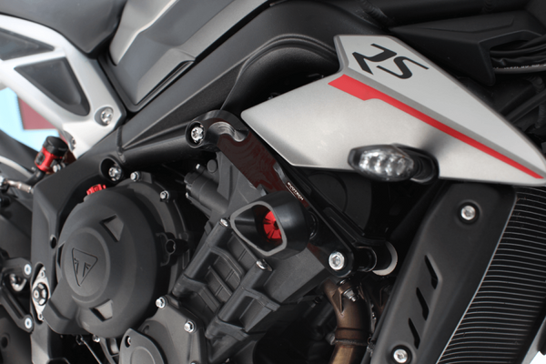 Evotech RC No-Cut frame sliders Triumph Street Triple 675/R  Street 765 R/ S/ RS/ RX - image 2