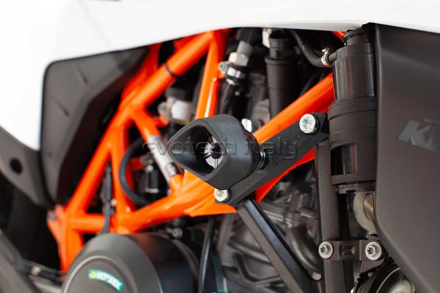 Evotech RC No-Cut Anti-Shock frame sliders KTM 690 SMC R '17-'24/ Husqvarna 701 SM '20-'26 - image 1