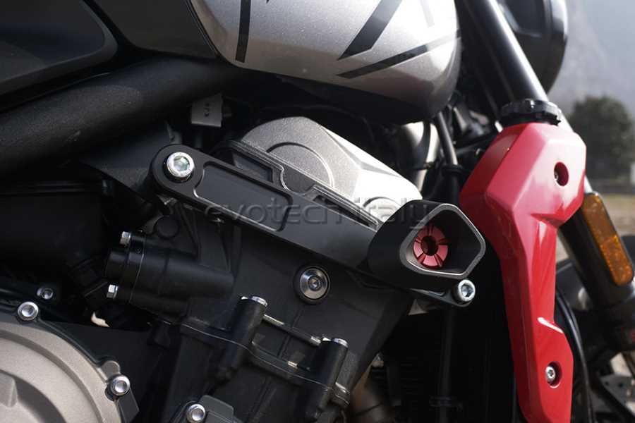 Evotech RC No-Cut Anti-Shock frame sliders Triumph Trident 660 '21-'24 - image 1