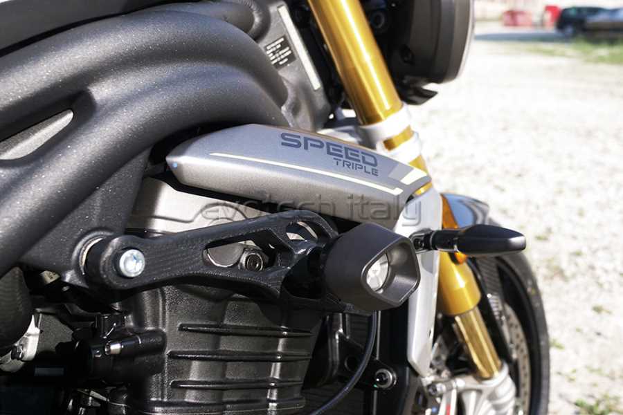 Evotech RC No-Cut Anti-Shock frame sliders Triumph  Speed Triple 1200 RS '21-'26 - image 1