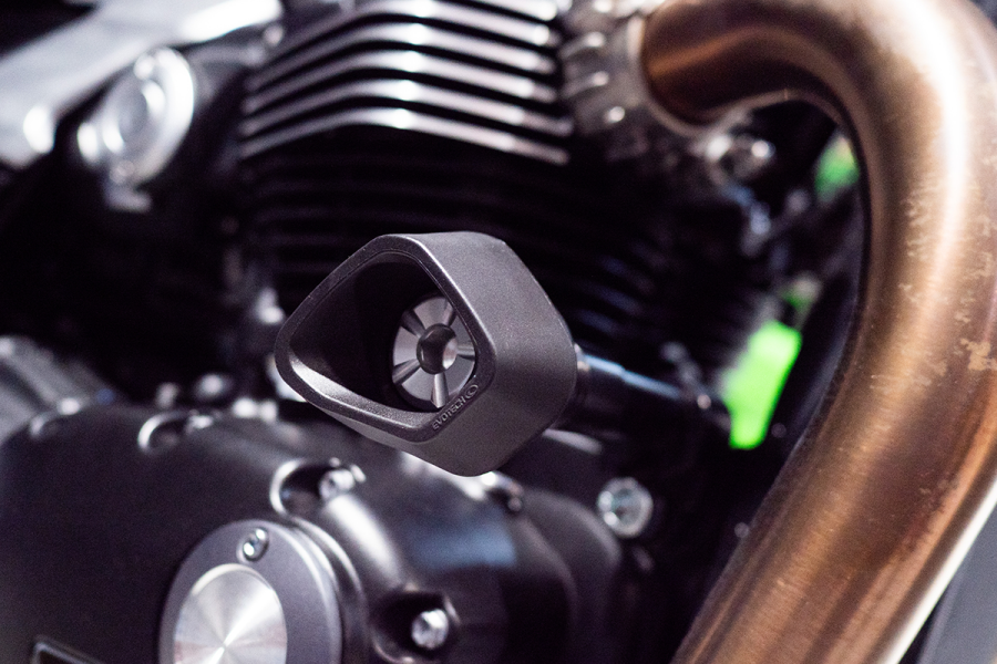 Evotech RC No-Cut Anti-Shock frame sliders Triumph Speed Twin 1200/ RS '21-'26 - image 1