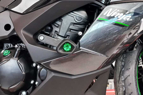 Evotech RC No-Cut Anti-Shock frame sliders Kawasaki Ninja 1100 SX '25-'26 - image 1