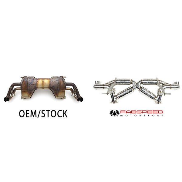 FABSPEED Audi R8 V10 Valved Supersport X-Pipe Exhaust System (2009-2015)