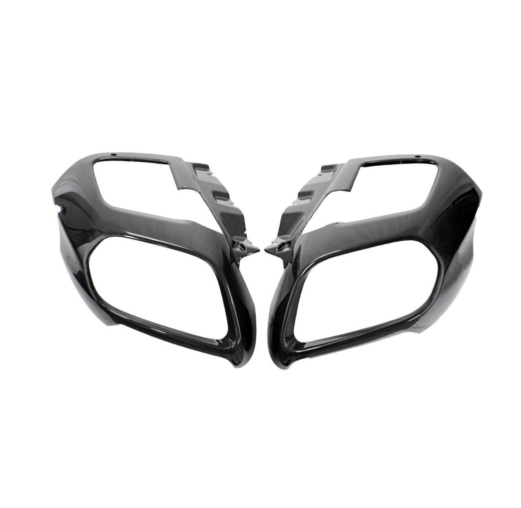 FABSPEED Carbon Fiber Rear Exhaust Outlet Trim Panels - Diffuser 812 Superfast Ferrari