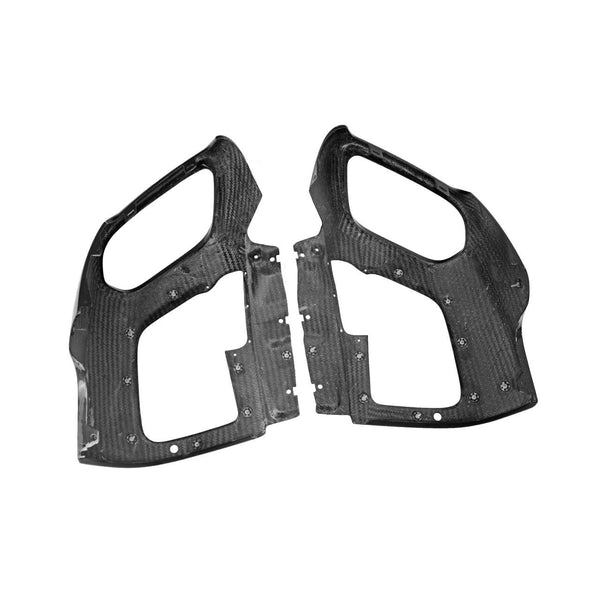 FABSPEED Carbon Fiber Rear Exhaust Outlet Trim Panels - Diffuser 812 Superfast Ferrari