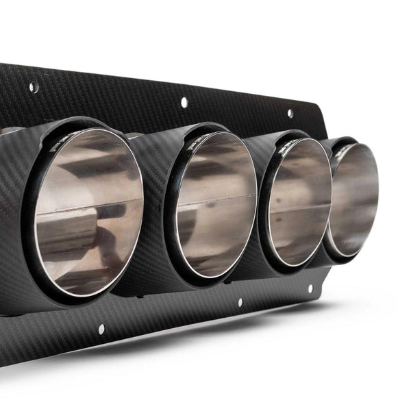FABSPEED Chevrolet Corvette C8 ZR1X Carbon Fiber Quad Tips (2025+)