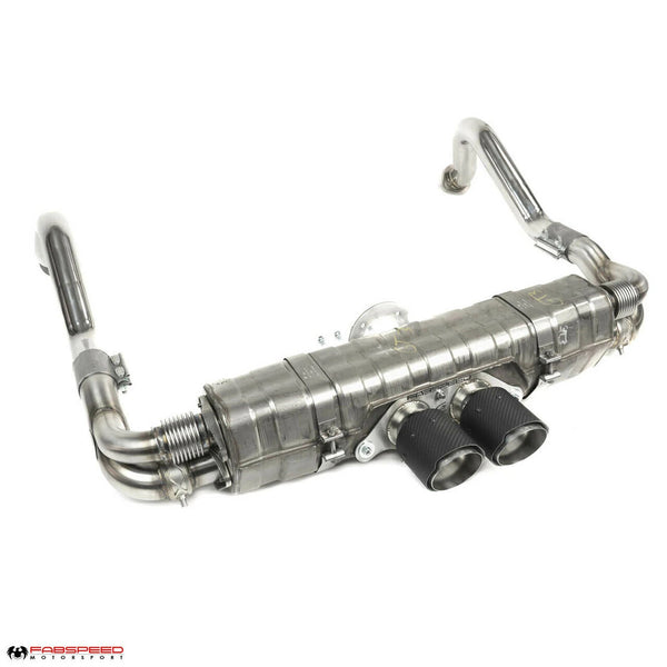 FABSPEED Porsche 981 Cayman GT4 / Spyder Valved GT3 Muffler Conversion Kit (2015-2016)