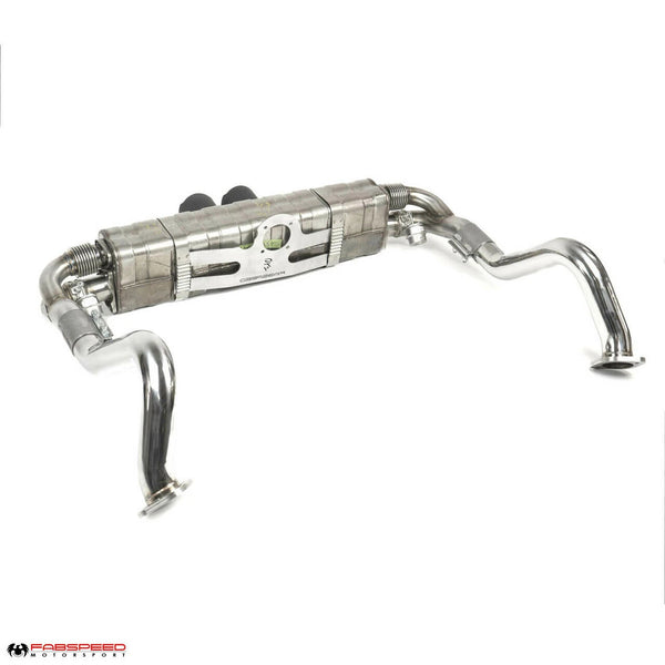 FABSPEED Porsche 981 Cayman GT4 / Spyder Valved GT3 Muffler Conversion Kit (2015-2016)