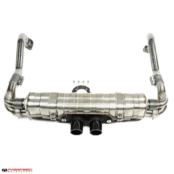 FABSPEED Porsche 981 Cayman GT4 / Spyder Valved GT3 Muffler Conversion Kit (2015-2016)