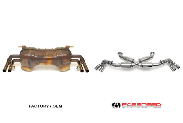 FABSPEED Audi R8 V8 Supersport X-Pipe Exhaust System (2013-2015))