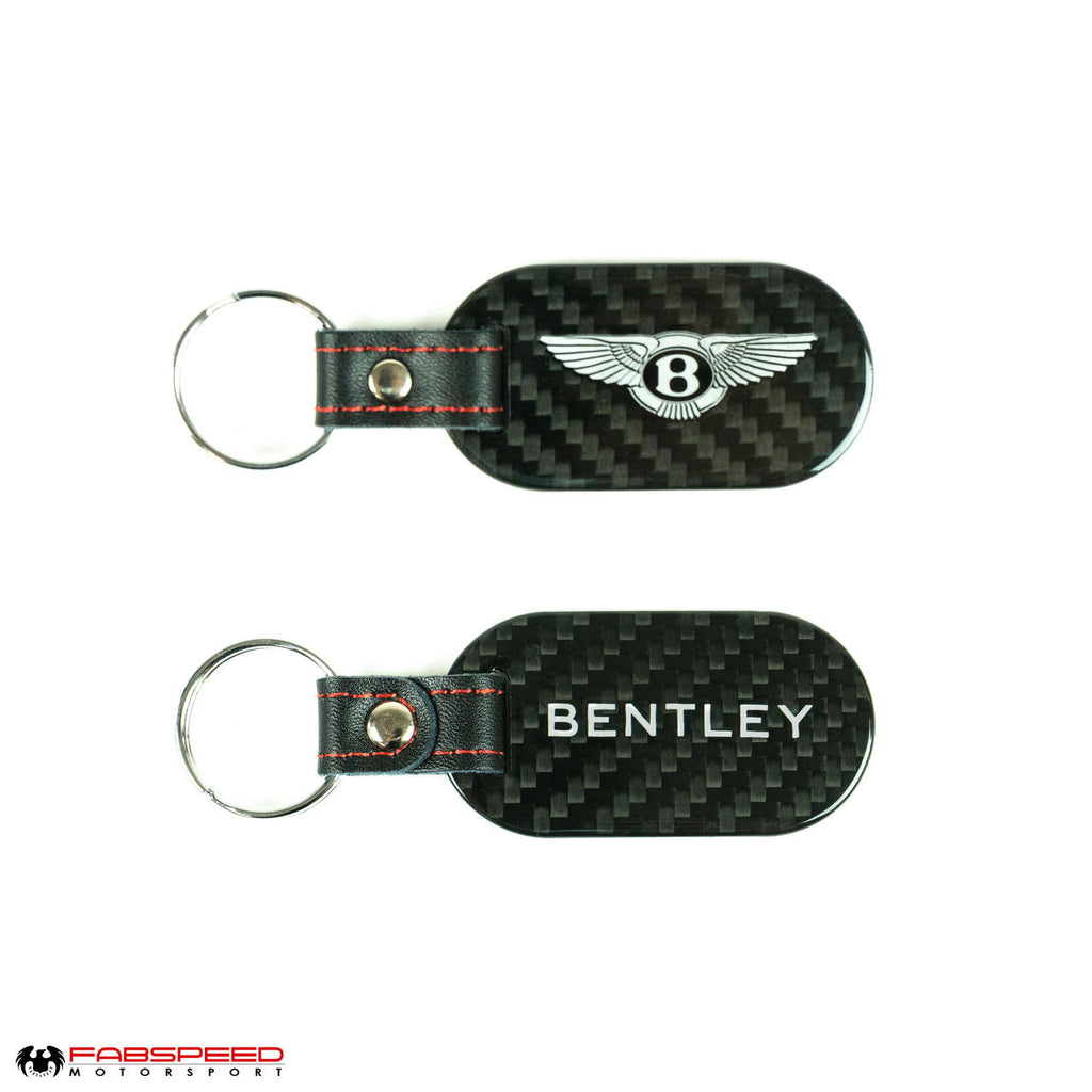 FABSPEED Bentley Crest & Script Carbon Fiber Keyring
