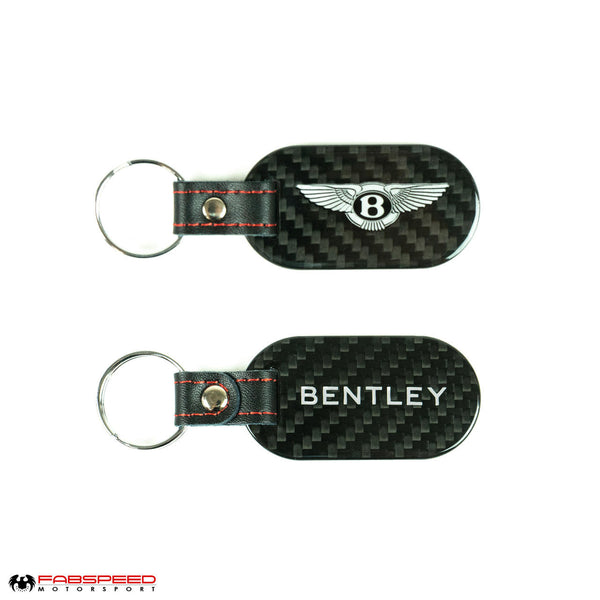 FABSPEED Bentley Crest & Script Carbon Fiber Keyring