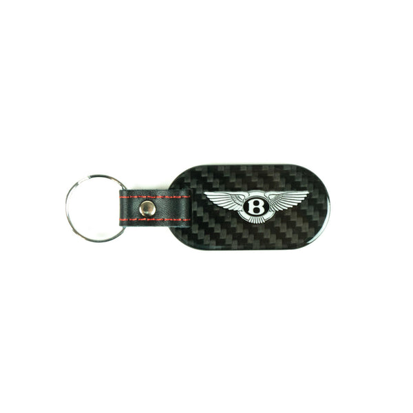 FABSPEED Bentley Crest & Script Carbon Fiber Keyring