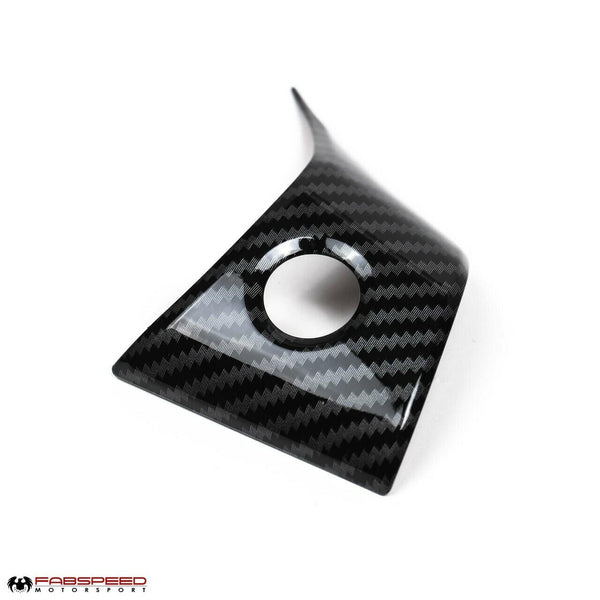 FABSPEED Tesla Model 3 Carbon Fiber Steering Wheel Covers (2019+)
