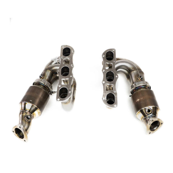 FABSPEED Porsche 981 Cayman GT4 / Boxster Spyder RENNKRAFT Modular Headers with HJS Catalytic Converters (2015-2016)