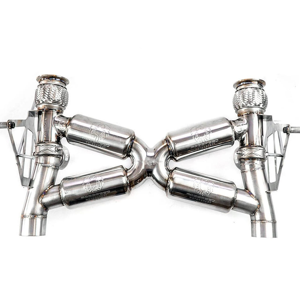 FABSPEED Lamborghini Huracan EVO / STO / Sterrato Valved Supersport X-Pipe Exhaust System (2019+)