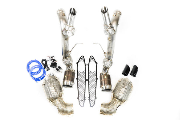 FABSPEED McLaren 570S / 540C "600LT Style" Valved Sport Catalytic Converter Exhaust System