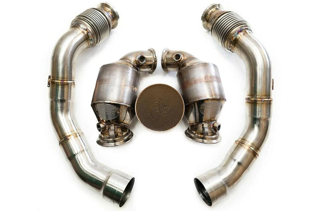FABSPEED BMW X5M / X6M Primary Sport Catalytic Converter Downpipes (2020-2023)