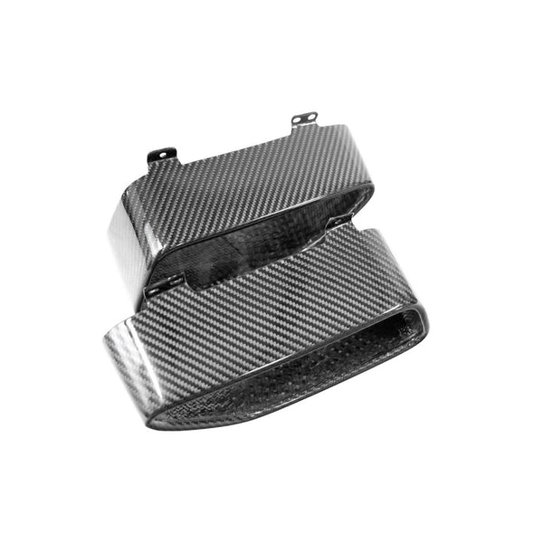 FABSPEED Carbon Fiber Gloss Carbon Tail Pipe Tips - McLaren MP4-12C/650S