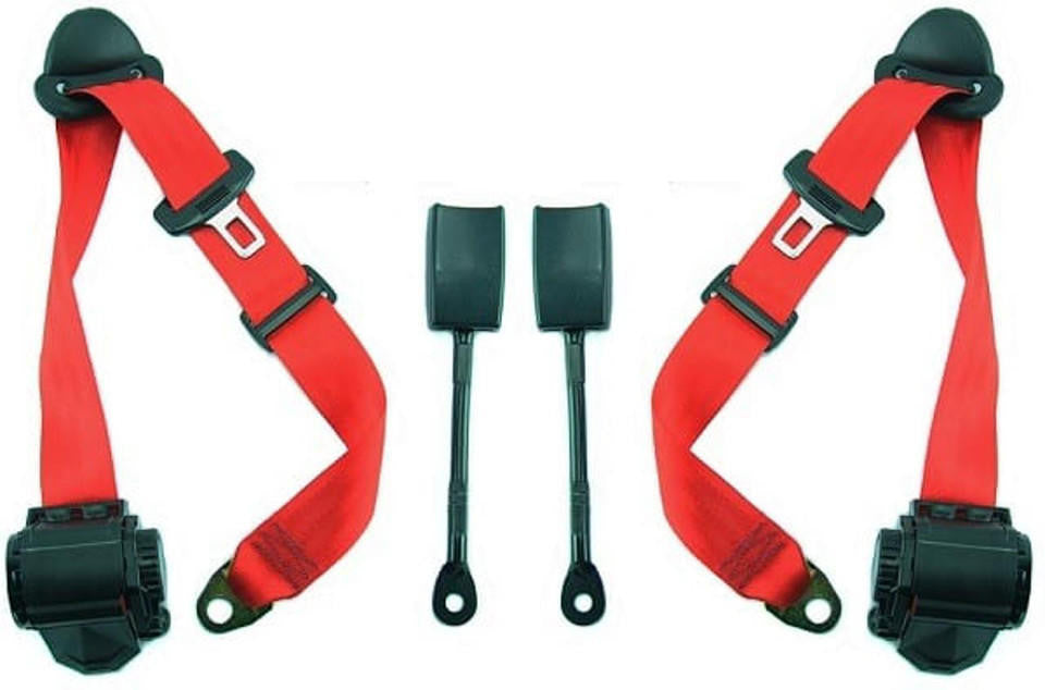 FABSPEED Porsche 964 Carrera RS-Style 3 Point Replacement Seat Belts (1989-1994)